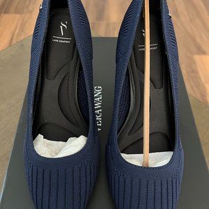 Simply Vera Vera Wang Stevie NAVY Knit Women's Pump Size 8.5